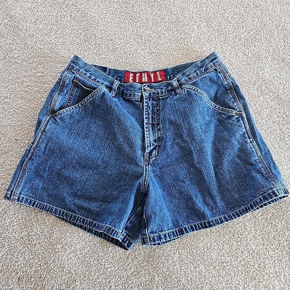 Ethyl Vintage Demin Jean Shorts Size 12 Y2K 90s Vibes‎ Festival